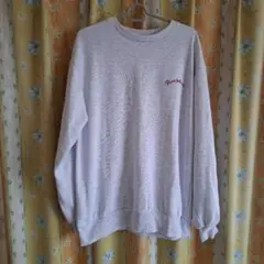 Paca felicita 刺繍トレーナー グレー　VEHEMENT