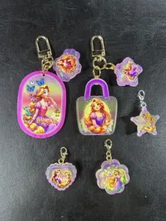 ラプンツェル アクリルキーホルダー 5点セットのサムネイル