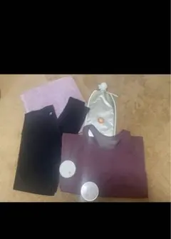 ラバ ヨガウェアセット パープル ブラック