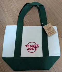 Trader Joe's トレジョ ミニトートバッグ　グリーン