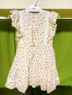 【POLO RALPH LAUREN】フリルノースリーブワンピース 110cm