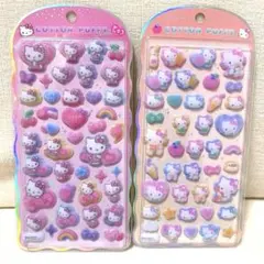 正規品 サンリオ コットンパフィシール ハローキティ 2種類セット