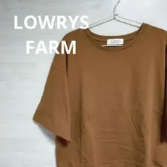 LOWRYS FARM ローリーズファーム トップス Tシャツ 半袖 ブラウン