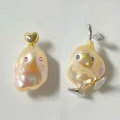 閉店セール　淡水パール　組み合わせ2点セット　ペンダント
