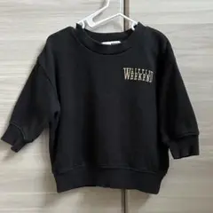 Little WEEKEND ブラック トレーナー 70