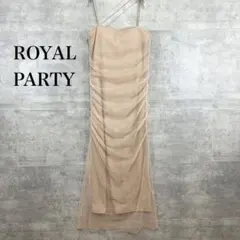 ROYAL PARTY パット付き　チュールレイヤードキャミワンピースのサムネイル