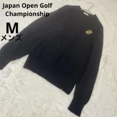 ジャパンオープンゴルフチャンピオンシップ 長袖ニット メンズ 黒 毛/Mのサムネイル