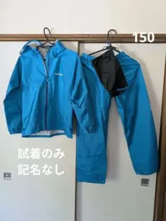 150サイズ　mont-bell モンベル 上下セット レインウェア キッズのサムネイル