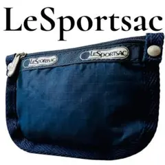 【美品】LeSportsac ミニポーチ コインケース 小銭入れ 紺 小物入れ