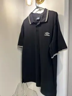 UMBRO ブラック XL ワンポイントポロシャツ