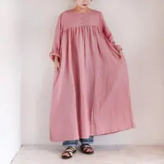 suzuki takayuki peasant dress ワンピース ピンク - メルカリ