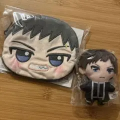 桃源暗鬼/矢颪碇/かぷっこふれんず/ちびぐるみカラビナ付きフェイスポーチ