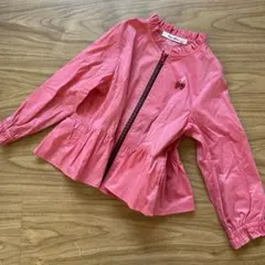 familiar フリル付きピンクジャケット　100