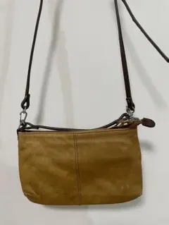 ブラウンレザーショルダーバッグ