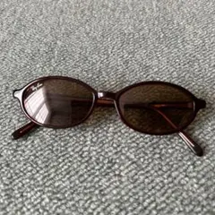 Ray-Ban ブラウン オーバル サングラス