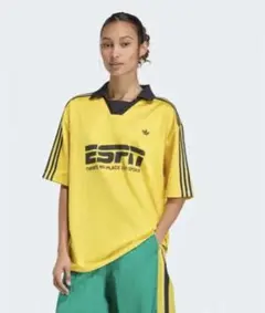 松村北斗さん着用 adidas Originals サッカーシャツ イエロー Sのサムネイル