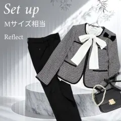 【Mサイズ相当】ママスーツ　セレモニースーツ　パンツスーツ　卒園式　フォーマル