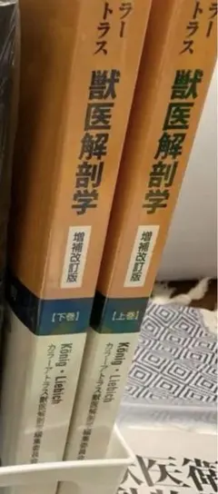 kayokoさま専用　獣医解剖学カラーアトラス上下巻セット