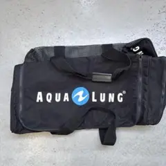 ダイビング　メッシュバッグ　レア　黒　アクアラング　ブラック　匿名配送