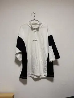 値下げ⭕️ WEGO/ドルマンハーフZIP5分袖プルオーバー