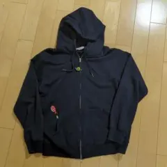 graniph パーカー 寿司柄 ネイビー L　スシトレイン