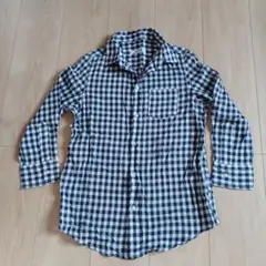 BACK NUMBER　レディース　S　チェックシャツ　7部丈　トップス　薄手