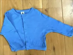 プチバトー カーディガン 24M 86cm ブルー PETIT BATEAU