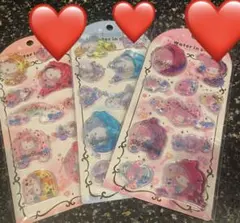正規品 ウォーターインシール キティ マイメロディ シナモロール 3枚セット