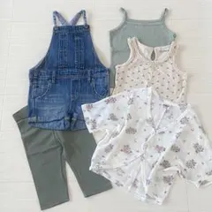 子供服 トップス ボトムス サロペット 4点セット まとめ売りのサムネイル