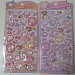 うるちゅるポップシール ハローキティ　マイメロディ　2シートセット