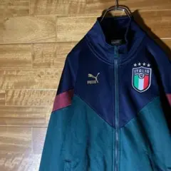 プーマ　イタリア代表　ネイビー　緑　ネイビー　緑　トラックジャケット　ジャージ