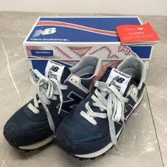 550 新品　New Balance スニーカー　ML574VN ネイビー 24