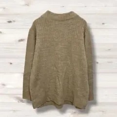 ボトルネック　ニット　セーター　シンプル　長袖　1300G