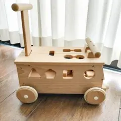 MOCCO（モッコ） 森のパズルバス 木製 手押し車 知育玩具 日本製のサムネイル