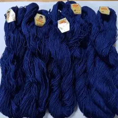 Kanebo Cattleya 毛糸 ネイビー 5個セット