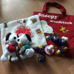 スヌーピー ぬいぐるみ・フィギュア・タオル・バックセット