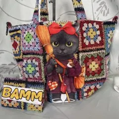 コヤンイサムチョン　ラウンドトートバッグ　バミちゃん　ポケットティッシュカバー付