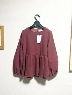 ★新品タグ付き。オペークドットクリップ ブラウス