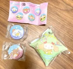 くら寿司　シナモロール モカ シフォン チャーム&缶バッジ