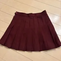 American Apparel プリーツスカート S ワインレッド