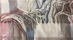 防寒 ストール マフラー レディース 大判 チェック 無地484