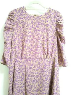 新品未使用タグ付き✨　ロペピクニック五分袖花柄ロングワンピース