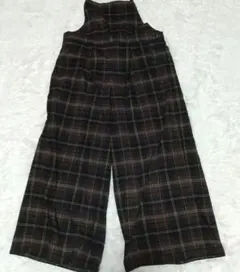 スタディオクリップ Studio CLIP チェック柄 サロペット Lサイズ