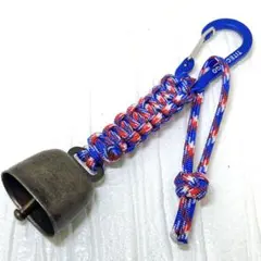 ハンドメイド パラコード 熊鈴キーホルダー