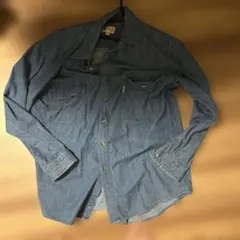 デニム長袖シャツ