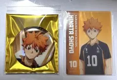ハイキュー‼︎ ハイキュープラザ　日向翔陽 缶バッジ 特典カード