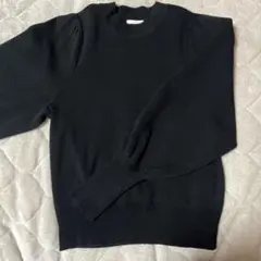 GU パフスリーブニット　ブラック　Mサイズ