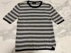 ensuite ボーダー柄 ニット 半袖 Tシャツ Mのサムネイル