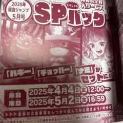 最強ジャンプ 5月号 付録 ワンピースカードゲーム 応募者全員サービス