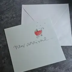 新しい到着を祝うレターセット